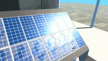 Moduł Fotowoltaika VR — projektowanie i czyszczenie paneli PV na dachu, Energetyk Przyszłości VR