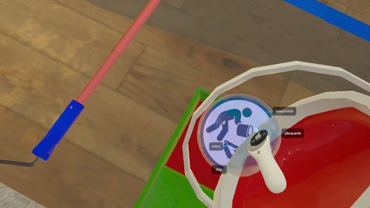 Malarz pomieszczeń VR — wykończenia wnętrz