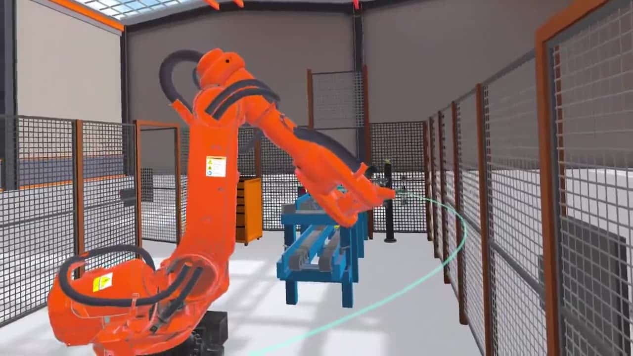 Mechatronik VR — programowanie robota przemysłowego